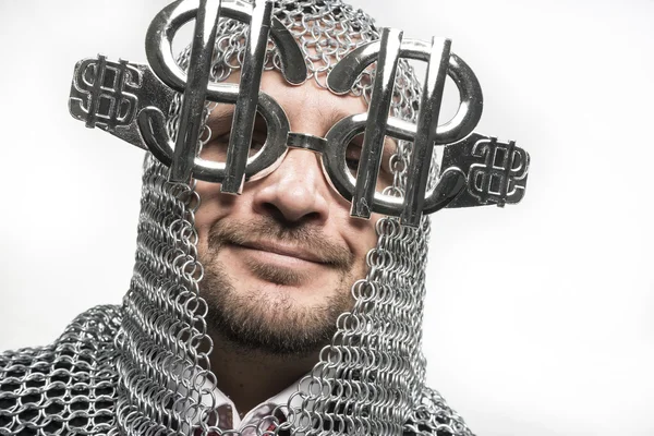 Hombre de negocios en gafas de plata — Foto de Stock