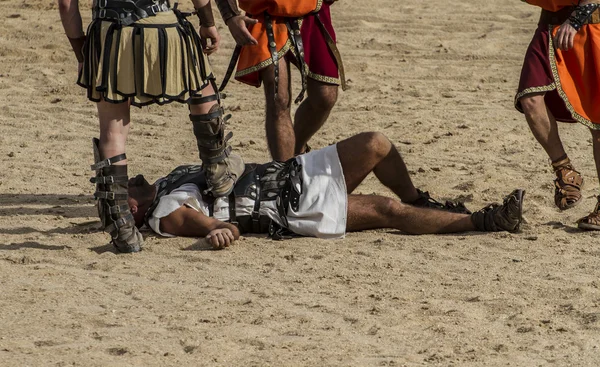 Walki na arenie gladiatorów — Zdjęcie stockowe