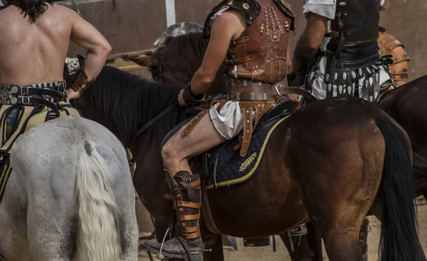 Combats de gladiateurs dans l'arène du cirque romain, représentation — Photo