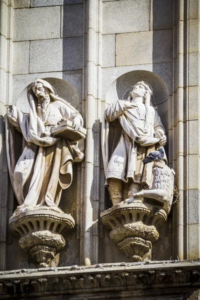 Sculptures, toledo cathedral — Stock Photo, Image