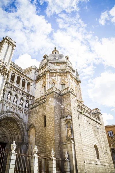 Facciata della Cattedrale di Toledo — Foto Stock