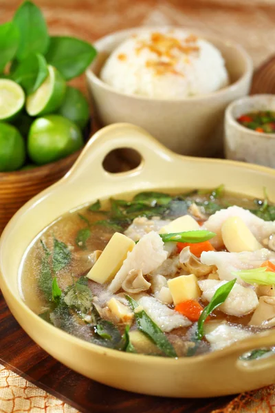 Farinha de sopa de pescador — Fotografia de Stock