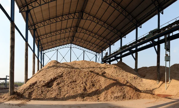 Bagasse stockpile — Stock Photo, Image