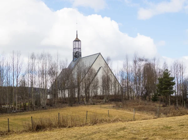 Lommedalen Igreja na Noruega — Fotografia de Stock