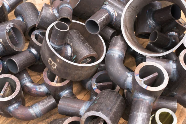 Pedaços de tubo de aço — Fotografia de Stock