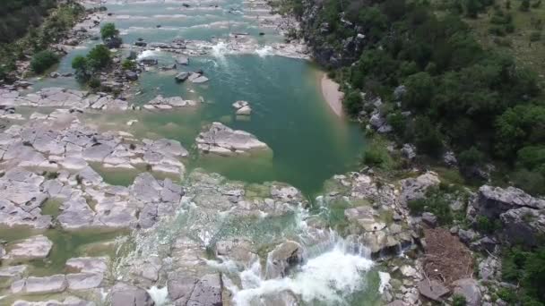Aerial Pedernales Falls — Stockvideo