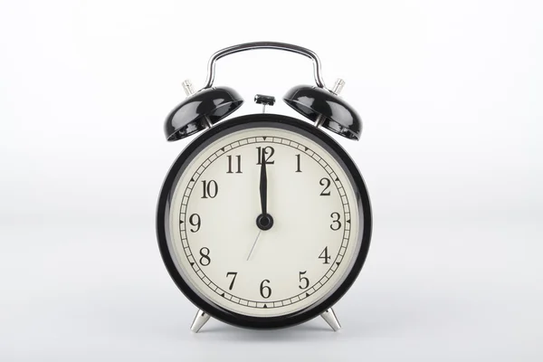 Twelve o'clock. Alarm clock. — Stock Photo, Image