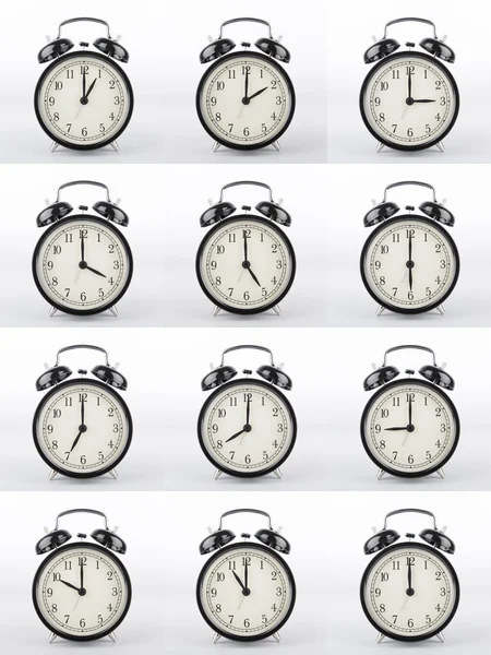 Alarma reloj collage . —  Fotos de Stock