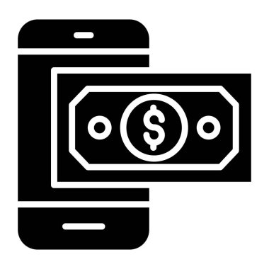 Para için. Web simgesi basit illüstrasyon