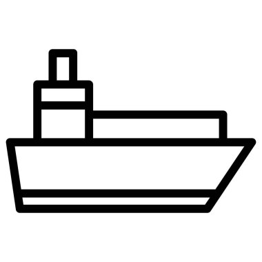 Gemi nakliyesi, vektör çizimi 