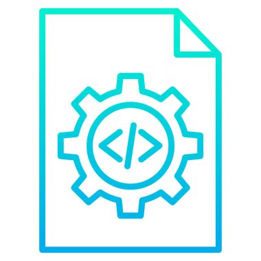 Geliştirme sayfası. Web simgesi basit illüstrasyon