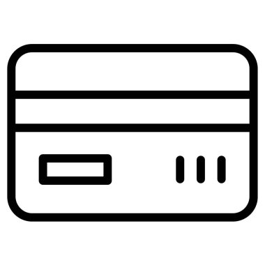 Kredi kartıyla. Basit resimleme