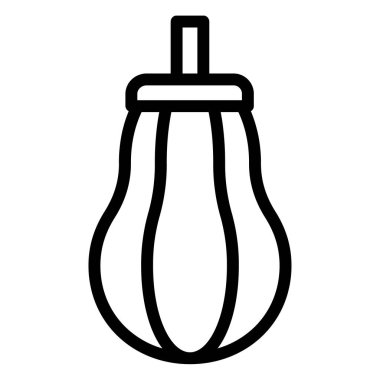 Yumruk topu minimalist vektör simgesi beyaza izole edildi 