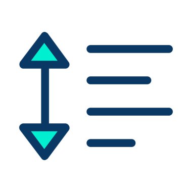 Oklar ve satırlar, Metin Boşluğu, Boşluk arkaplanını kopyala, vektör simgesi, basit illüstrasyon 