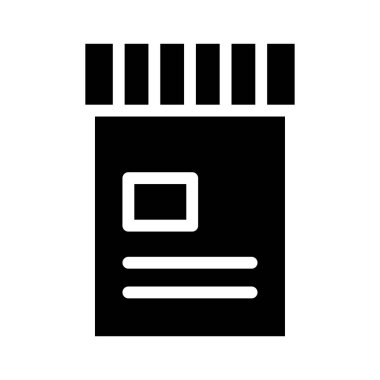 şişe, beyaz arkaplanda basit vektör simgesi