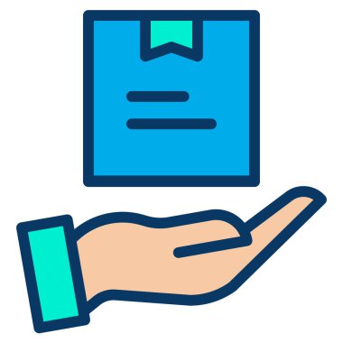 dağıtım kavramı basit sanat vektörü illüstrasyonu 