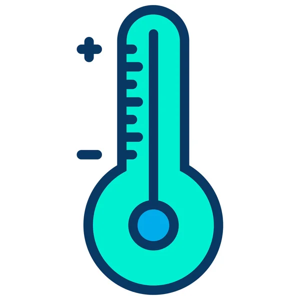 Temperatura Proste Ikona Ilustracji Wektorowych — Wektor stockowy