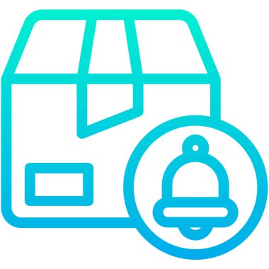 Paket web simgesi basit illüstrasyon