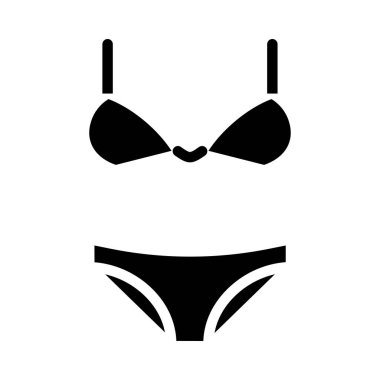 bikini web simgesi basit illüstrasyon