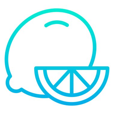 lemon. Web simgesi basit illüstrasyon