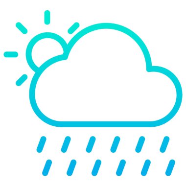 Bulut. Web simgesi basit illüstrasyon