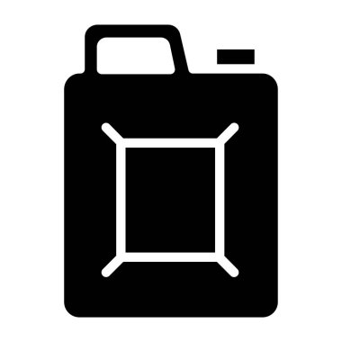 Yakıt. Web simgesi basit illüstrasyon