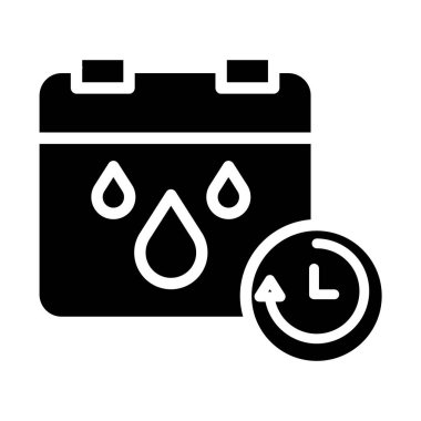 Çöp kovası basit simgesi, vektör illüstrasyonu