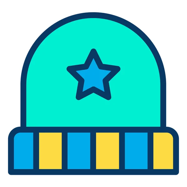 Icono Sombrero Simple Ilustración Vectorial — Vector de stock