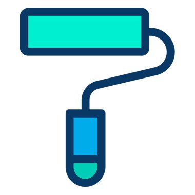 Vektör simgesi, basit bir resim çizimi, boya fırçası