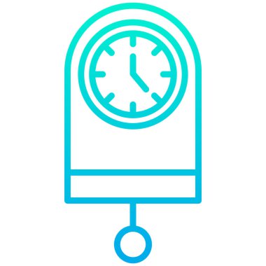 Saat. Web simgesi basit tasarım