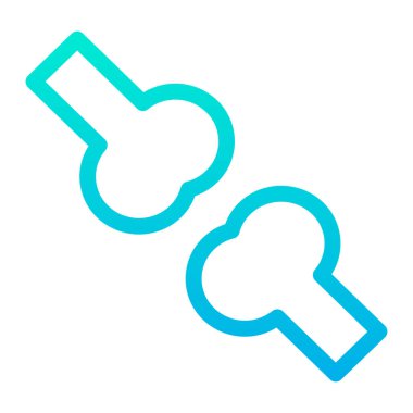 kemik ağı simgesi, vektör illüstrasyonu