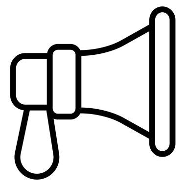 Hoparlör web simgesi basit vektör illüstrasyonu