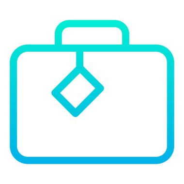 Çanta. Web simgesi basit illüstrasyon