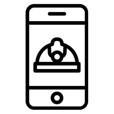 Smartphone Simgesi, vektör illüstrasyonu