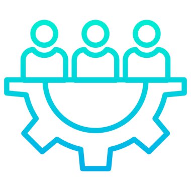 Takım. Web simgesi basit illüstrasyon