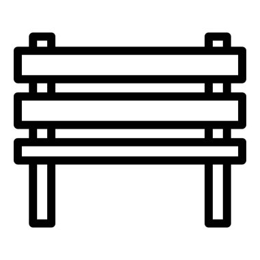 Yedek kulübesi Web simgesi basit illüstrasyon