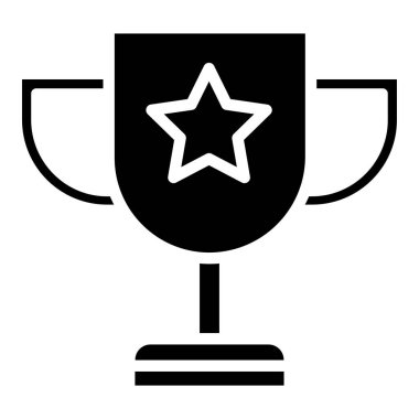 kupa ikonu vektör illüstrasyonu