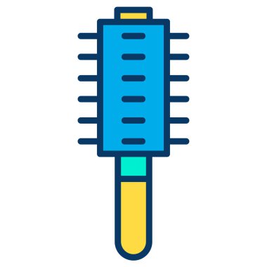 Beyaz arkaplan üzerindeki basit tarak vektör resimlemesi