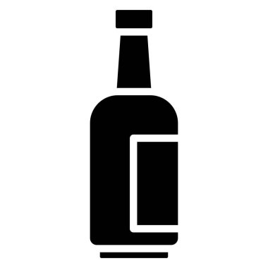 Bira şişesi. Basit resimleme