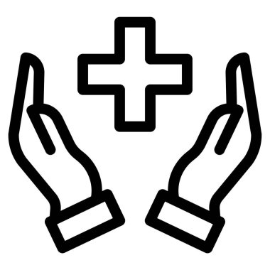 tıbbi simge, vektör illüstrasyonu