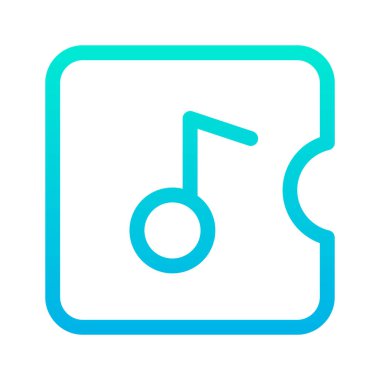 müzik çalar ikon vektör illüstrasyonu