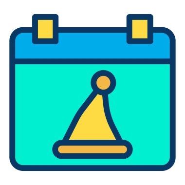 Takvim. Web simgesi basit illüstrasyon