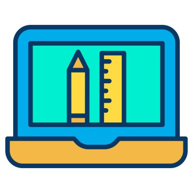 Okul malzemeleri. Basit resimleme