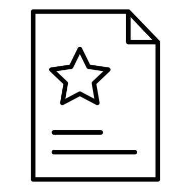 belge simgesi, vektör çizimi