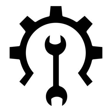 Bakım web simgesi basit vektör illüstrasyonu