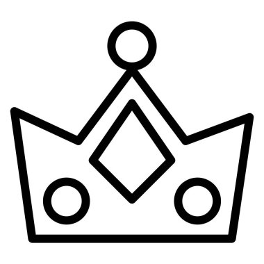 Taç. Web simgesi basit illüstrasyon