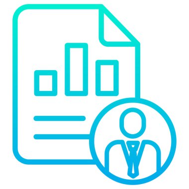 Rapor ver. Web simgesi basit illüstrasyon