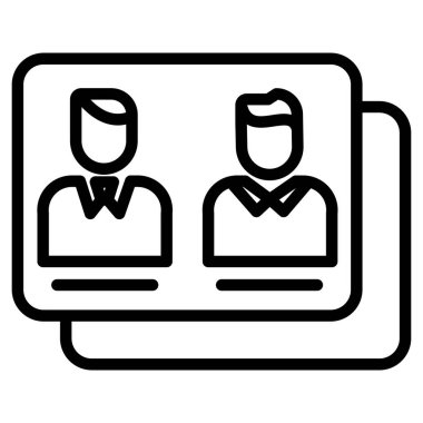 Erkek takım web simgesi basit vektör illüstrasyonu