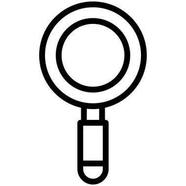 büyütme cam vektör çizgisi simgesi 