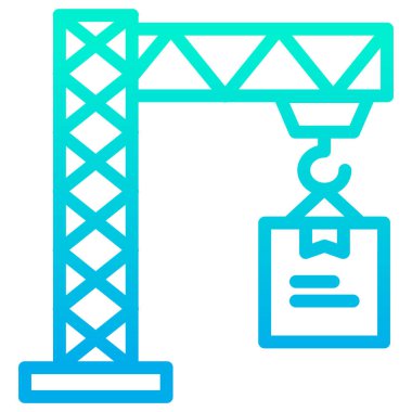 satır inşa simgesi, vektör illüstrasyonu